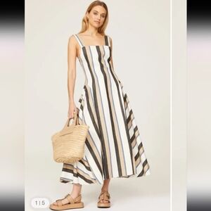 CO Striped Linen Dress